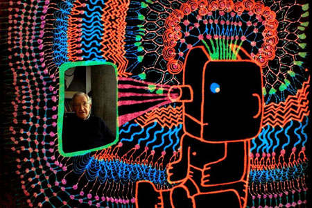 Conversation animée avec Noam Chomsky