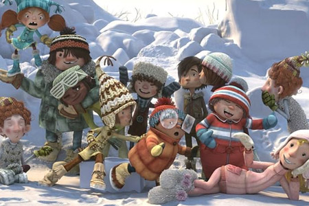 La bataille géante de boules de neige