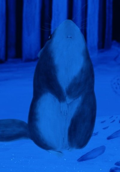 Des pas dans la neige