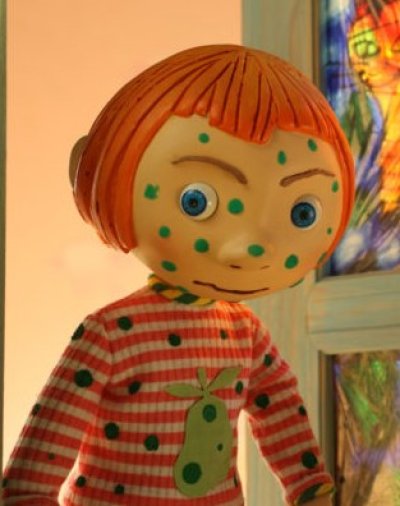 Miriam et les boutons verts